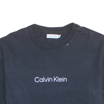 Calvin Klein Men's Black XL Crew Neck Cotton T-Shirt