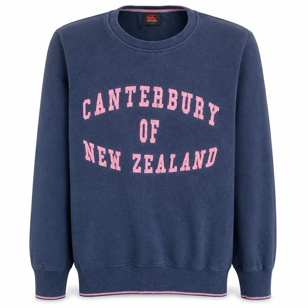 Canterbury Men's Blue Crew Neck Pullover Sweatshirt M