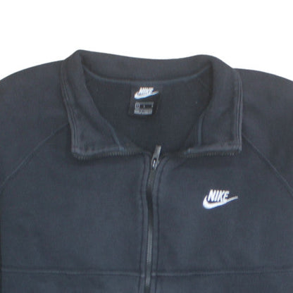 Nike Men's Black Full Zip Fleece Sweatshirt Size L