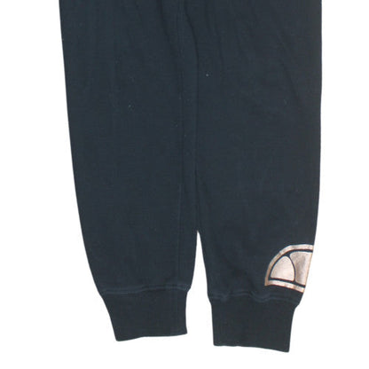 Ellesse Mens Black Jogger Sweatpants Size L Drawstring Waist Cotton Blend