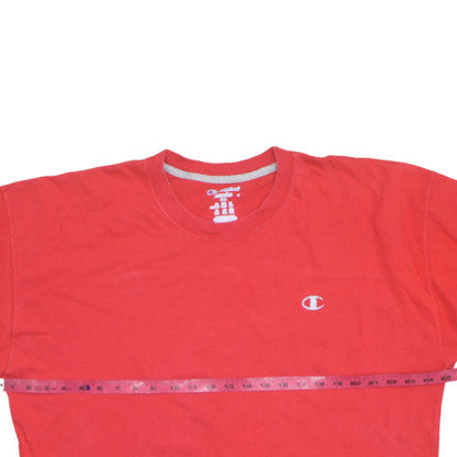 Champion Men's Red 2XL Crew Neck Cotton Short Sleeve T-Shirt