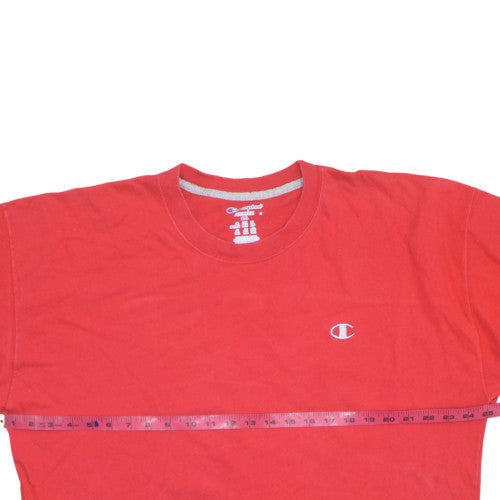 Champion Men's Red 2XL Crew Neck Cotton Short Sleeve T-Shirt
