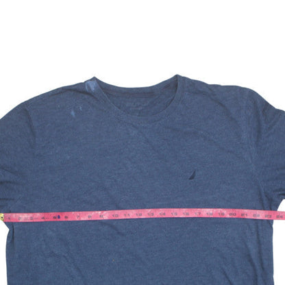 Nautica Men's Blue Crew Neck Short Sleeve T-Shirt Size M