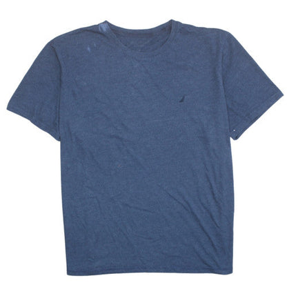 Nautica Men's Blue Crew Neck Short Sleeve T-Shirt Size M