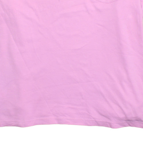 Chaps Men's Pink Cotton Polo Shirt XXL Classic Fit Casual