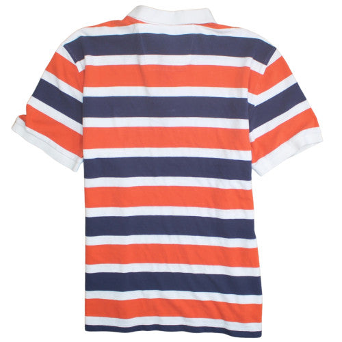 Nautica Men’s Multicoloured Striped Cotton Polo Shirt 2XL