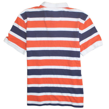 Nautica Men’s Multicoloured Striped Cotton Polo Shirt 2XL