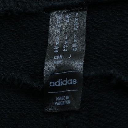 Adidas Men's Black Medium Jogger Sweatpants with Side Stripes