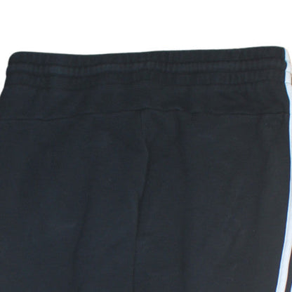 Adidas Men's Black Medium Jogger Sweatpants with Side Stripes
