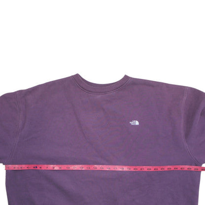 The North Face Unisex Purple XL Pullover Sweatshirt Crew Neck Fleece