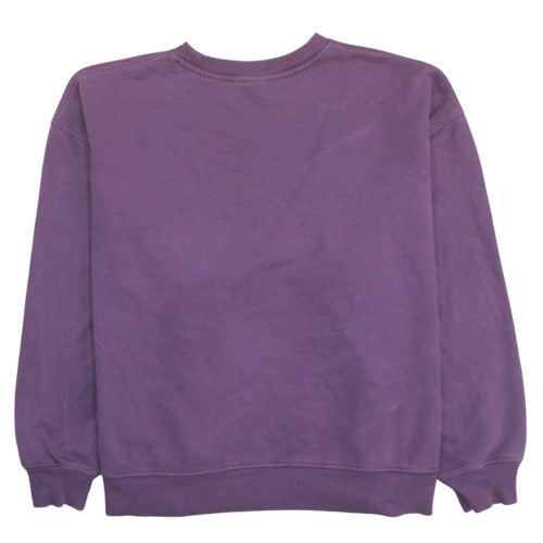The North Face Unisex Purple XL Pullover Sweatshirt Crew Neck Fleece