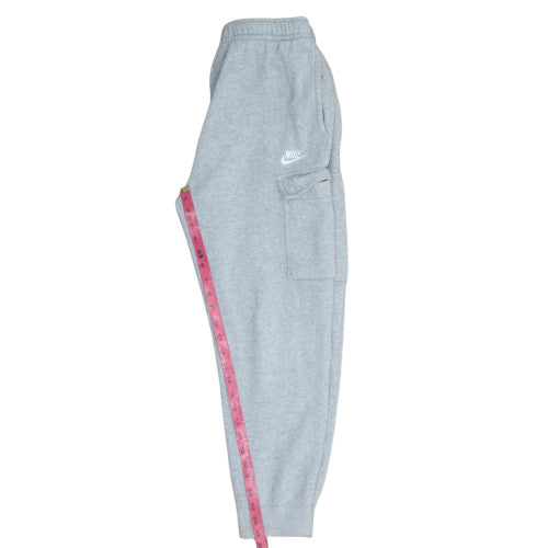 Nike Men's Grey Jogger Fleece Cargo Sweatpants M Regular Fit