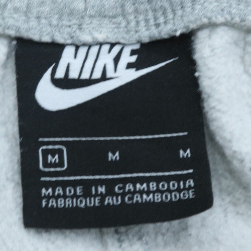 Nike Men's Grey Jogger Fleece Cargo Sweatpants M Regular Fit