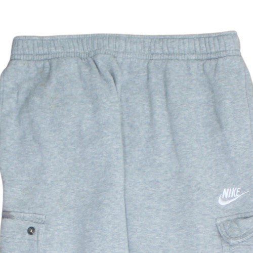 Nike Men's Grey Jogger Fleece Cargo Sweatpants M Regular Fit