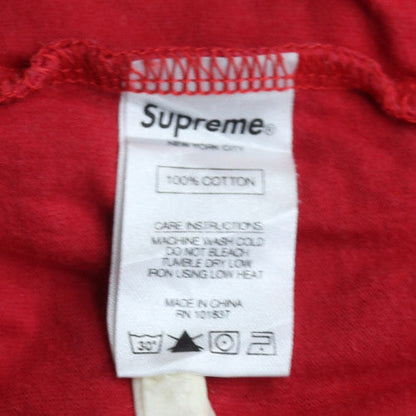 Supreme Men's Red XL Crew Neck Graphic Cotton T-Shirt