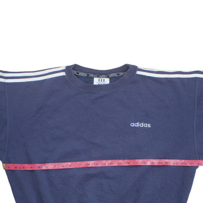 Adidas Men's Blue XL Pullover Sweatshirt Crew Neck Retro Style