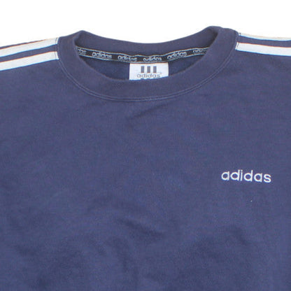 Adidas Men's Blue XL Pullover Sweatshirt Crew Neck Retro Style