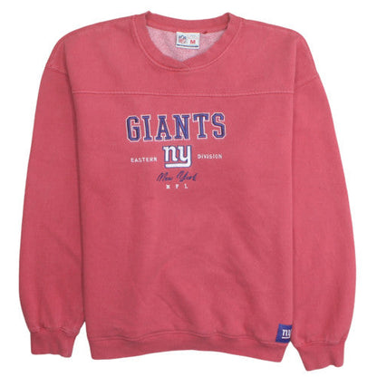 NFL New York Giants Men's Red Pullover Sweatshirt M Embroidered Fleece