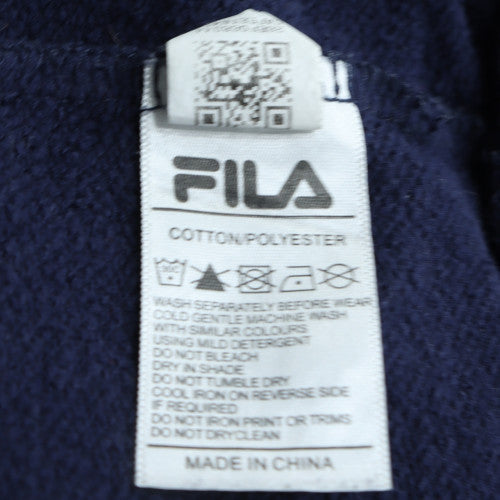 FILA Men's Blue XL Pullover Sweatshirt Crew Neck Classic Fit