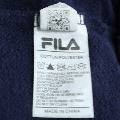 FILA Men's Blue XL Pullover Sweatshirt Crew Neck Classic Fit