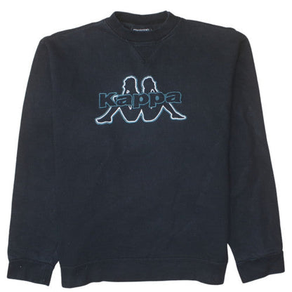 Kappa Mens Black XL Classic Crew Neck Sweatshirt