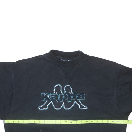 Kappa Mens Black XL Classic Crew Neck Sweatshirt