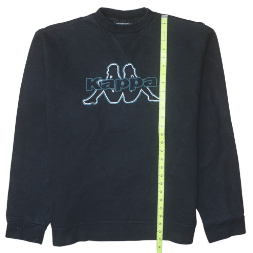 Kappa Mens Black XL Classic Crew Neck Sweatshirt