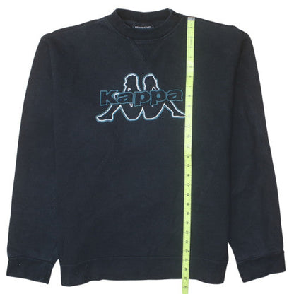 Kappa Mens Black XL Classic Crew Neck Sweatshirt