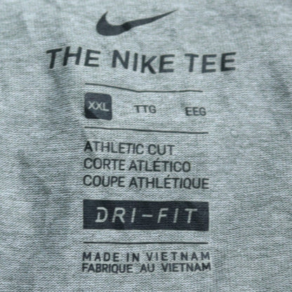 Nike Men’s Grey West Virginia Football Dri-Fit Athletic T-Shirt 2XL