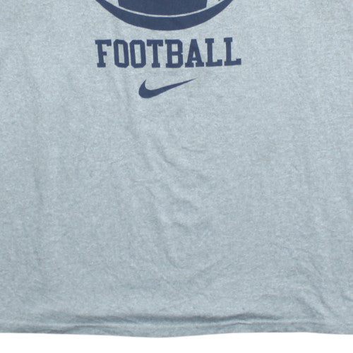 Nike Men’s Grey West Virginia Football Dri-Fit Athletic T-Shirt 2XL