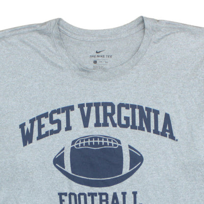 Nike Men’s Grey West Virginia Football Dri-Fit Athletic T-Shirt 2XL
