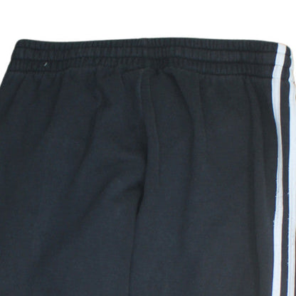 Adidas Men's Black Jogger Sweatpants M Fleece Elastic Waist Side Stripe