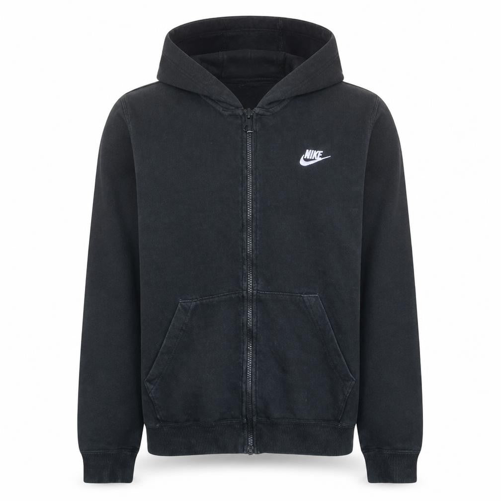 Nike Men's Black Full Zip Hoodie L Sports Fleece Sweatshirt