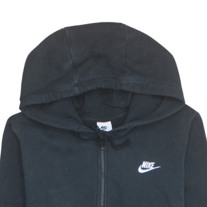 Nike Men's Black Full Zip Hoodie L Sports Fleece Sweatshirt