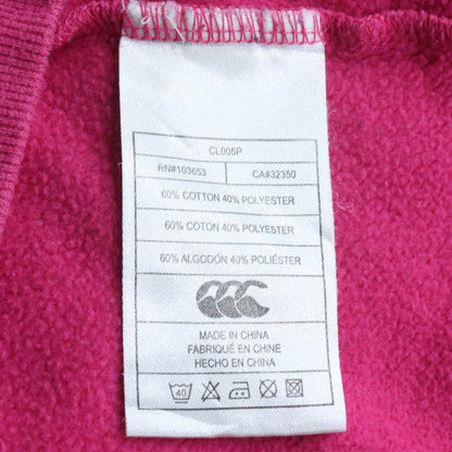 Canterbury Women Pink Size 16 Hooded Basic Activewear Sweatshirt