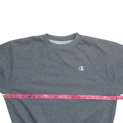 Champion Men's Grey Pullover Crew Neck Sweatshirt Size S