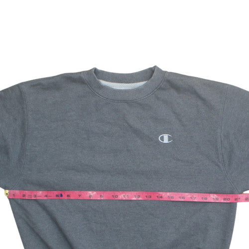Champion Men's Grey Pullover Crew Neck Sweatshirt Size S