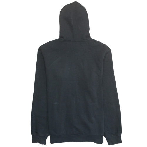 Umbro Men Black XL Full Zip Hoodie with Logo Detail