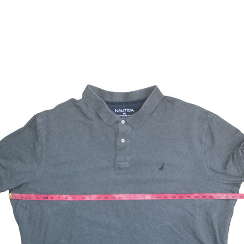 Nautica Men's Grey 4XL Cotton Stretch Polo Shirt