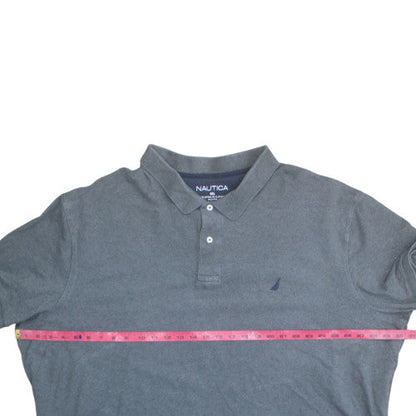 Nautica Men's Grey 4XL Cotton Stretch Polo Shirt