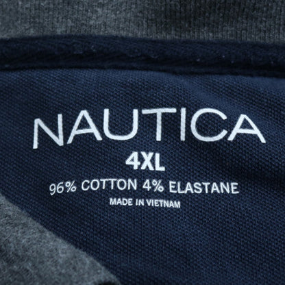 Nautica Men's Grey 4XL Cotton Stretch Polo Shirt
