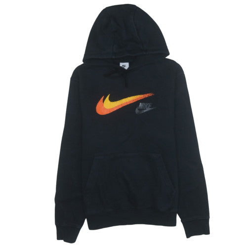Nike Men's Black Pullover Hoodie M Graphic Logo Fleece