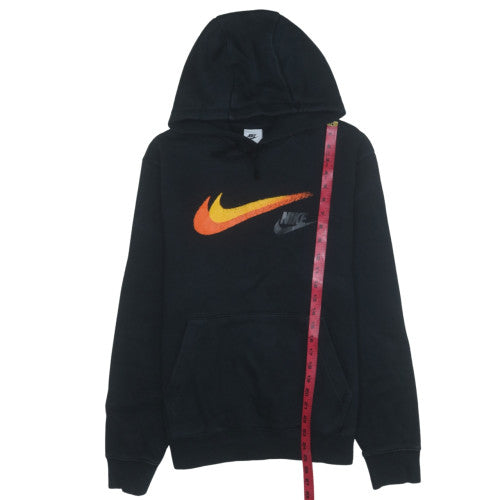 Nike Men's Black Pullover Hoodie M Graphic Logo Fleece
