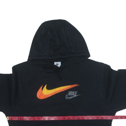 Nike Men's Black Pullover Hoodie M Graphic Logo Fleece