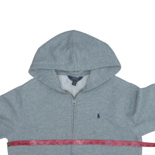 Polo Ralph Lauren Mens Grey Full Zip Hoodie XL Cotton Blend