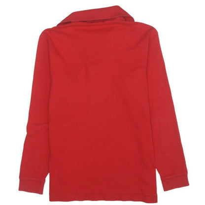 FILA Boys Red 1/4 Zip Collared Henley Sweatshirt Size 22