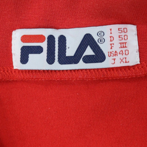FILA Boys Red 1/4 Zip Collared Henley Sweatshirt Size 22