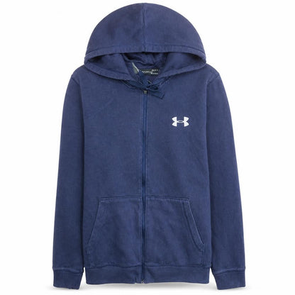 Under Armour Mens Blue Full Zip Athletic Hoodie L