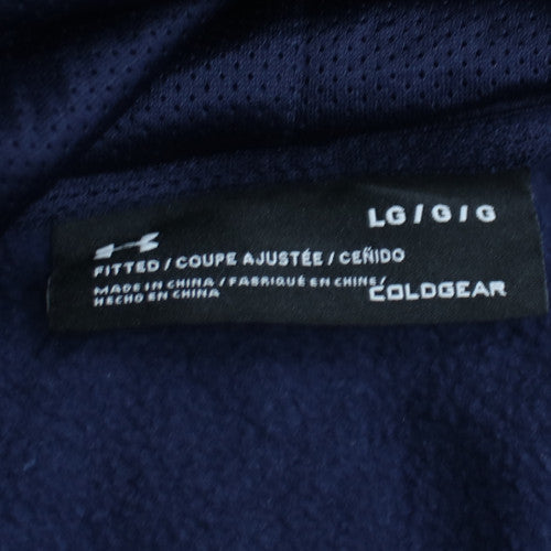 Under Armour Mens Blue Full Zip Athletic Hoodie L
