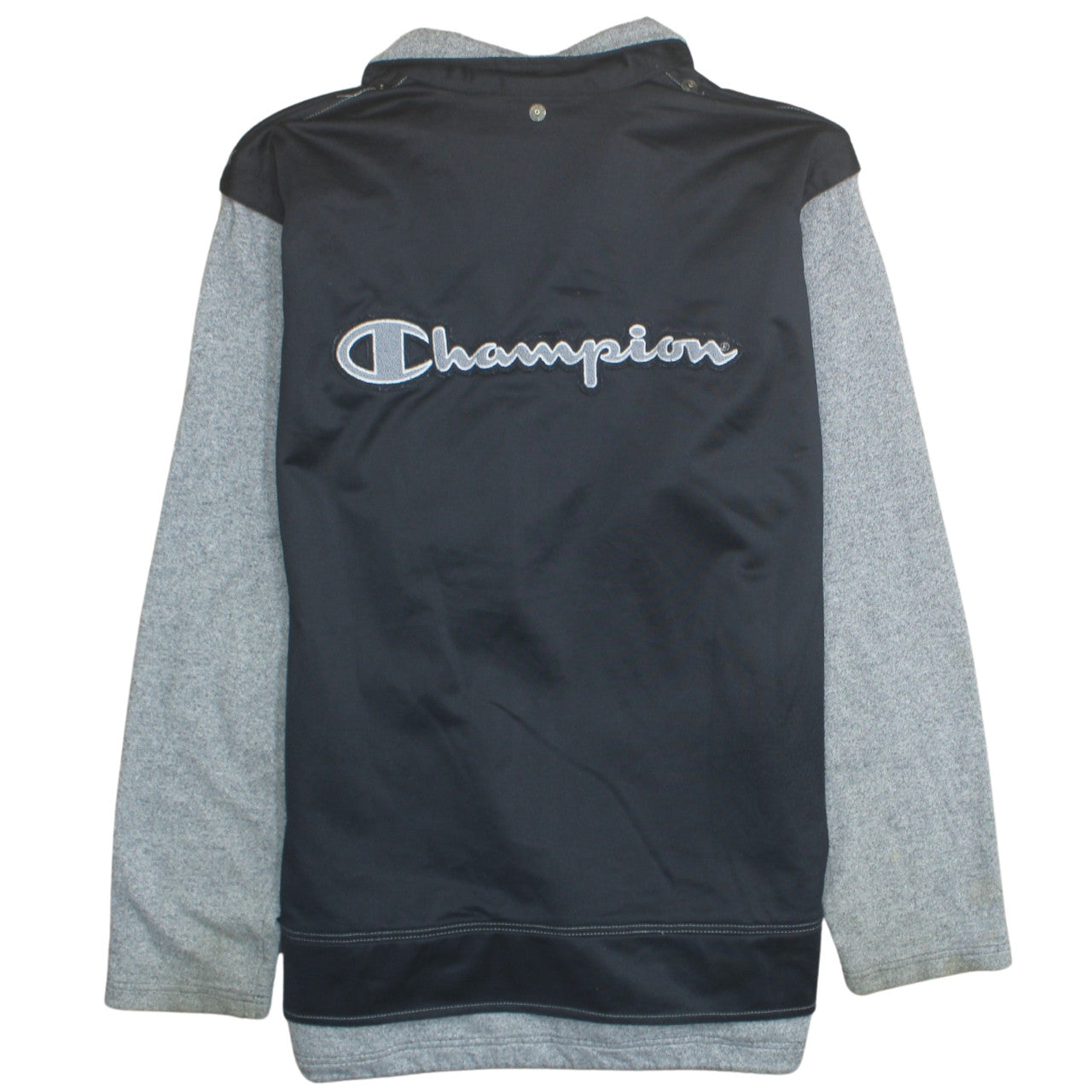 Champion Men's Black XL Track Jacket Fleece Lined Full Zip
